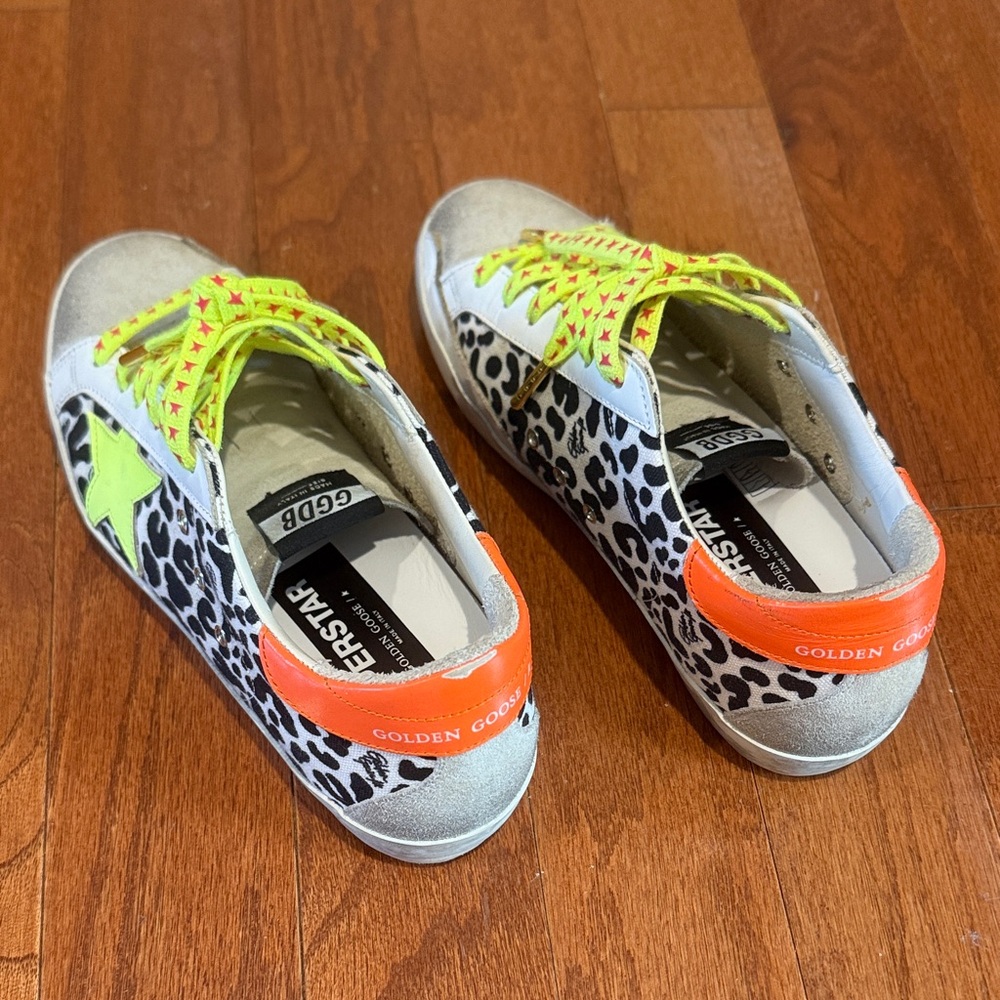 Golden Goose Superstar Leo Bright (Leopard-Print Bright Sneakers)